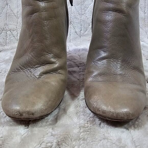 Tory Burch Fango Bowie Leather Booties Womens 5.5 Minimal Quiet Luxury Preppy - Picture 6 of 8